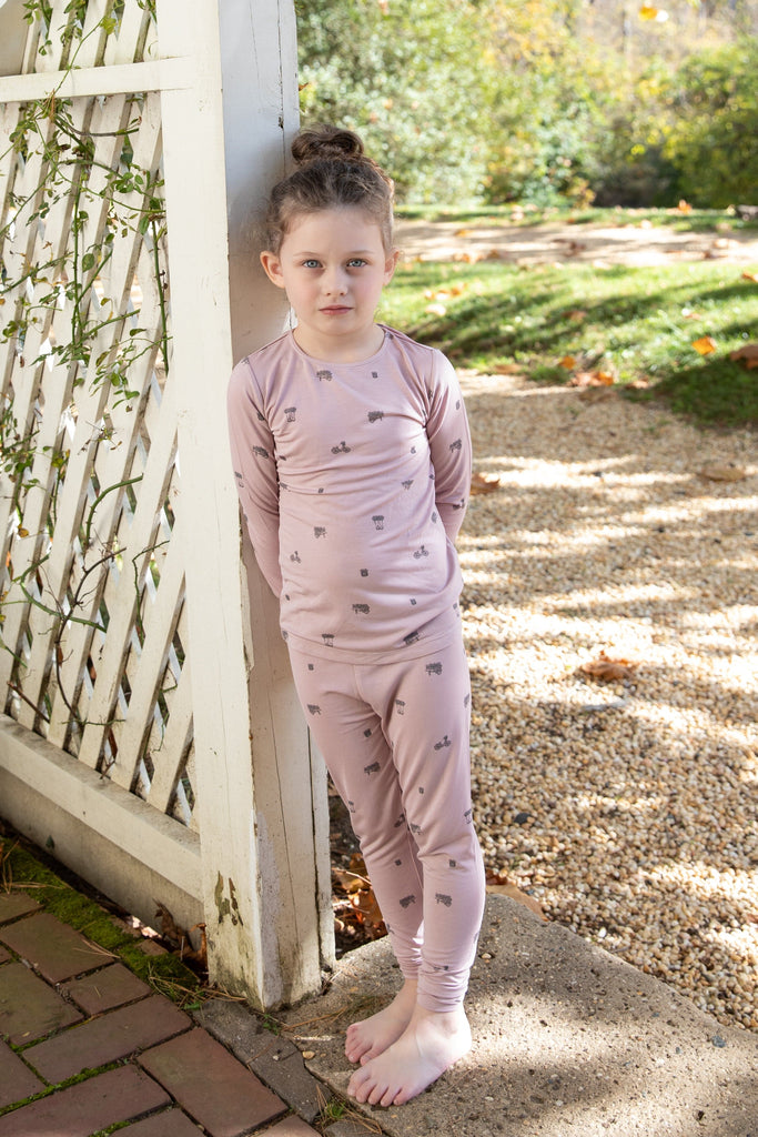 Bee & Dee Printed Modal Pajamas-Pink – JellyBeanz Kids