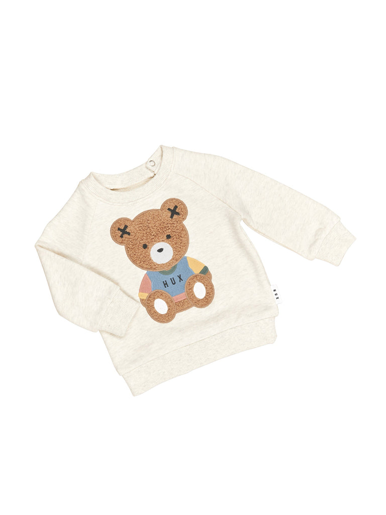 Huxbaby Sweatshirt Jellybeanzkids Hux Teddy Hux Sweatshirt-Oat