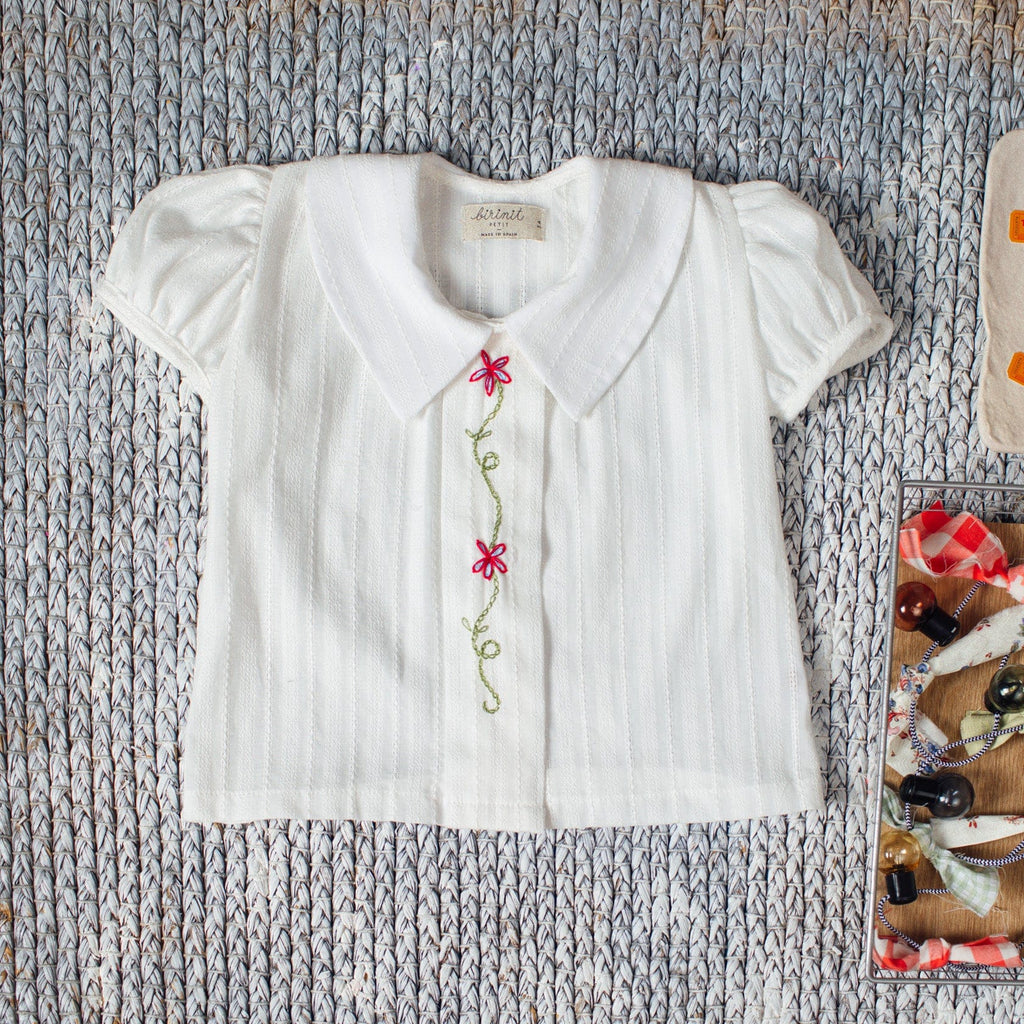 Birinit Petit Shirt Jellybeanzkids Birinit White Embroidered Shirt