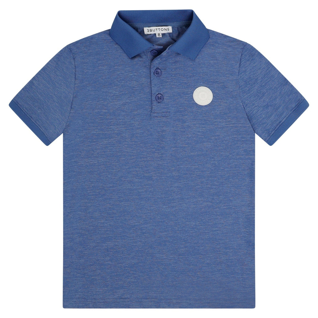 3Buttons Polo Jellybeanzkids 3 Buttons Classic Sport Polo - Cobalt Blue