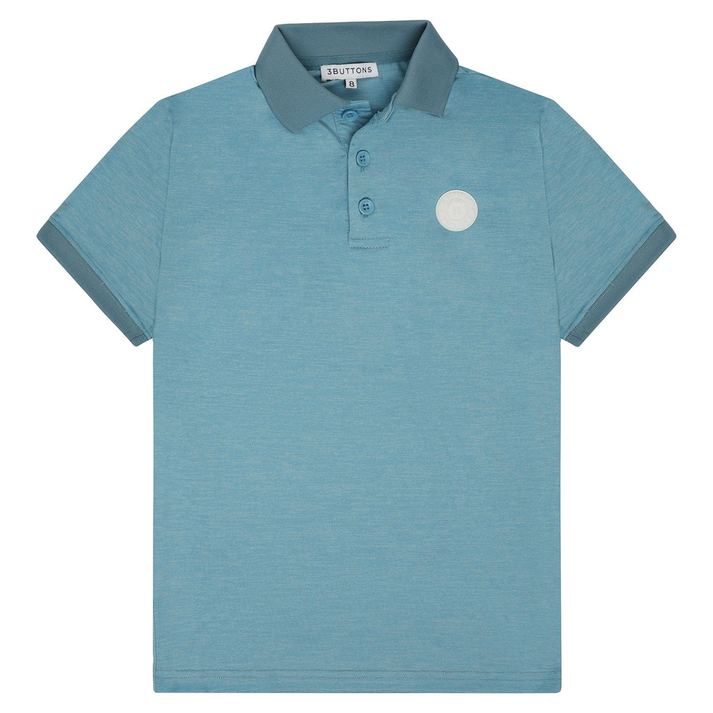 3Buttons Polo Jellybeanzkids 3 Buttons Classic Sport Polo - Sea Blue