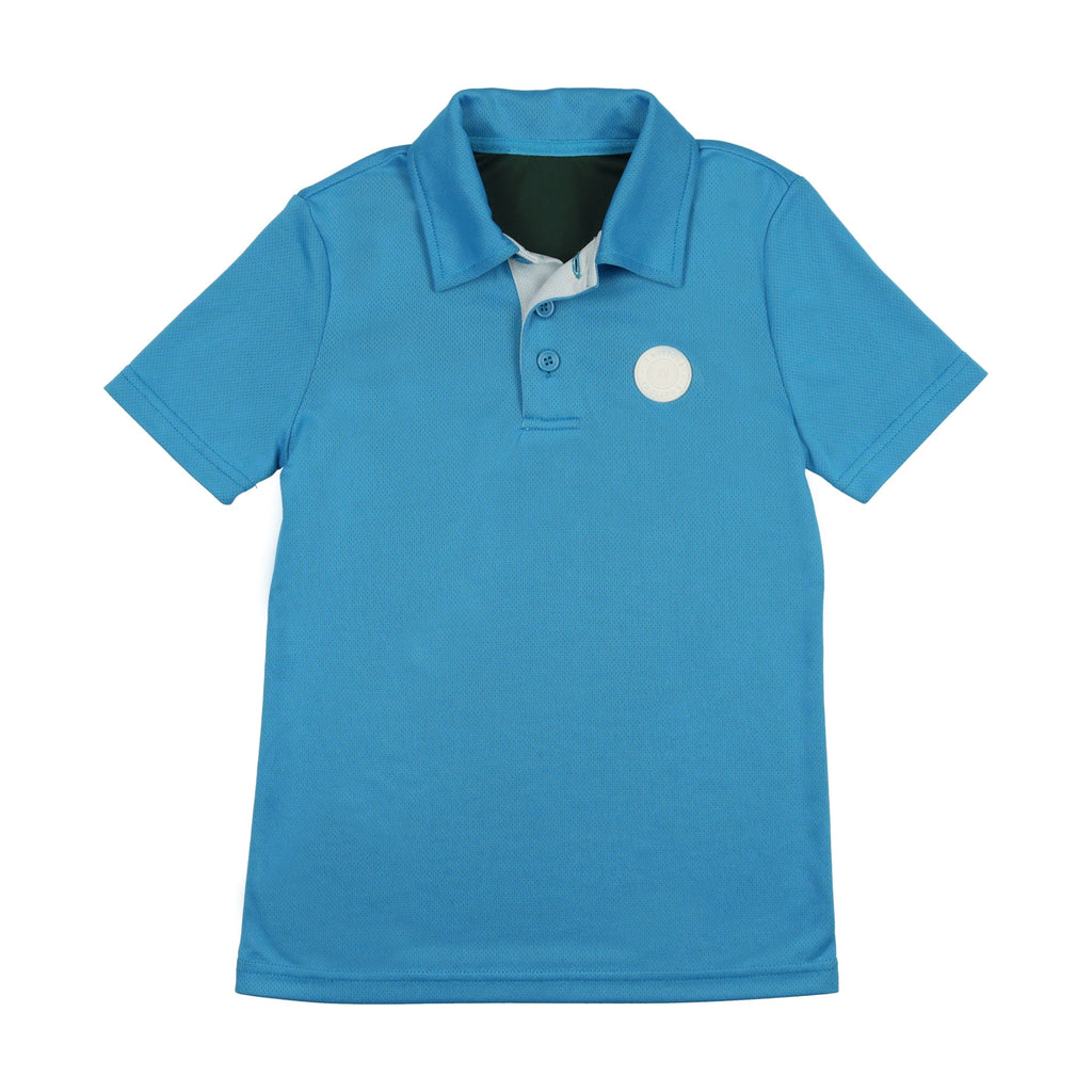 3Buttons T-shirt Jellybeanzkids 3 Buttons Dri Fit Mesh Polo-Blue/White