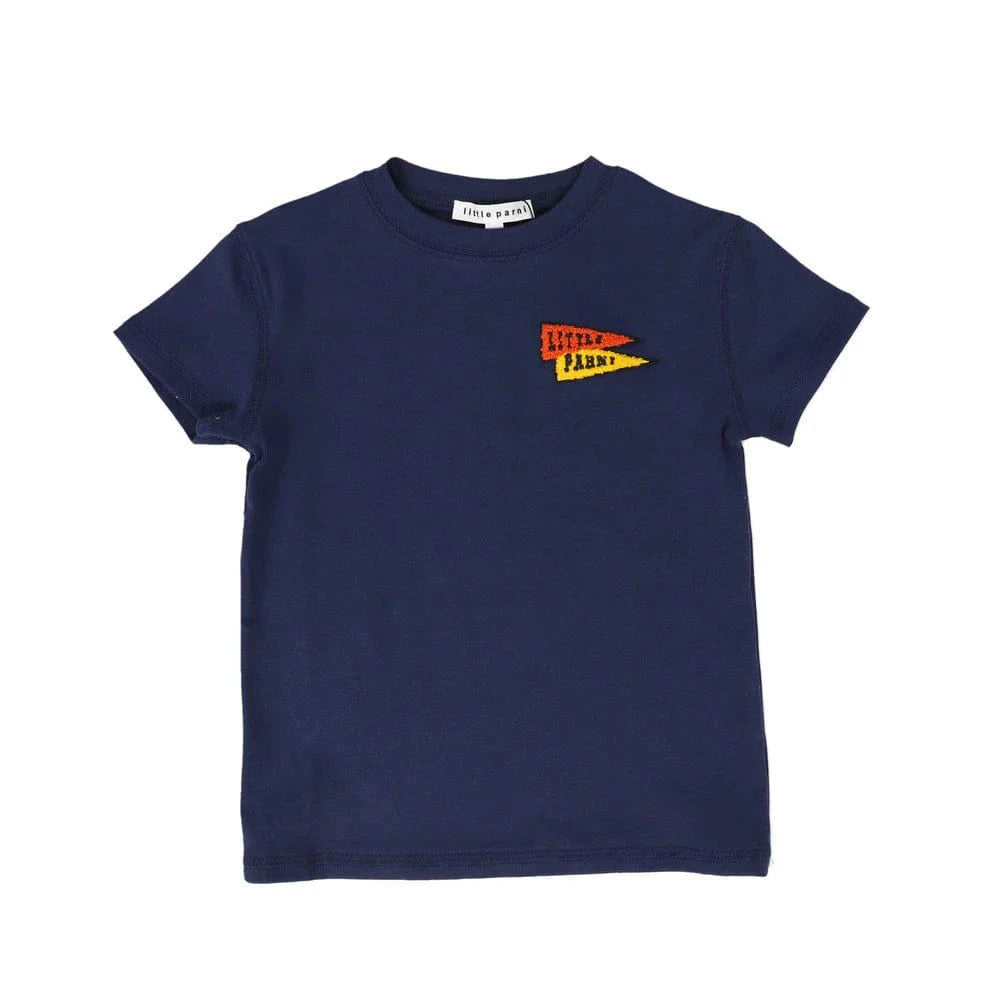 Little Parni LP Boys Crew Neck T-shirt- Navy