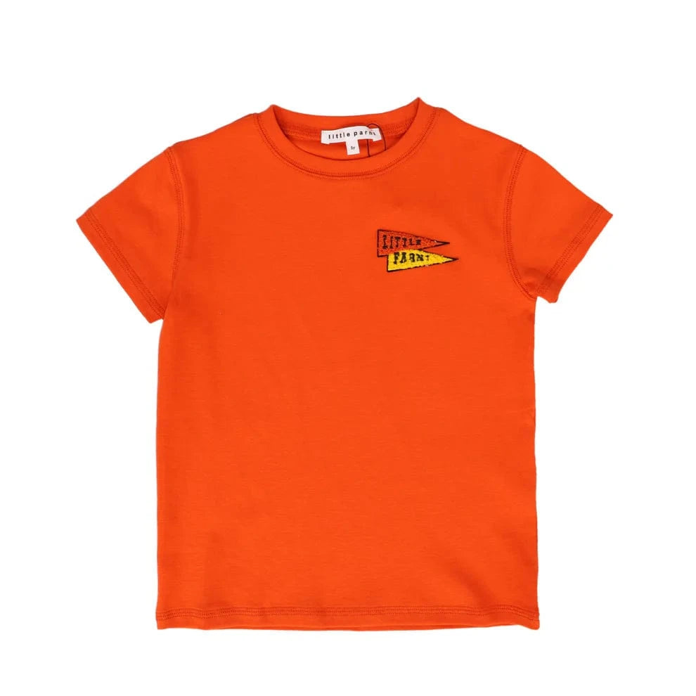 Little Parni LP Boys Crew Neck T-shirt- Orange