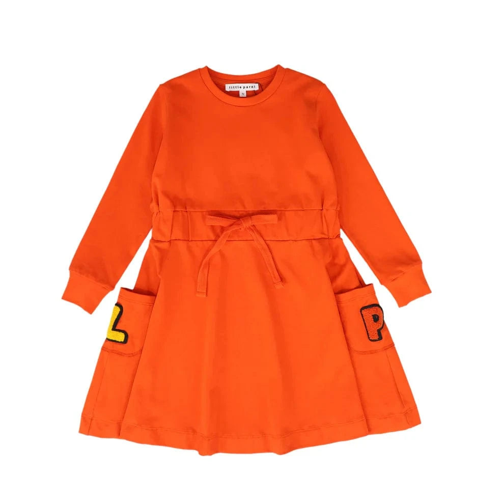 Little Parni LP Pocket Dress- Orange