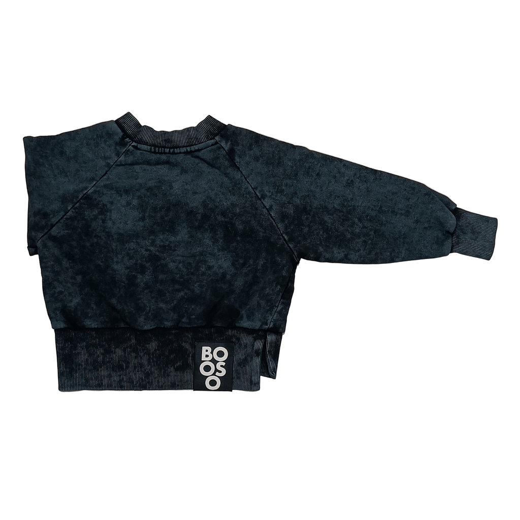Booso Short Vintage Sweatshirt - Graphite
