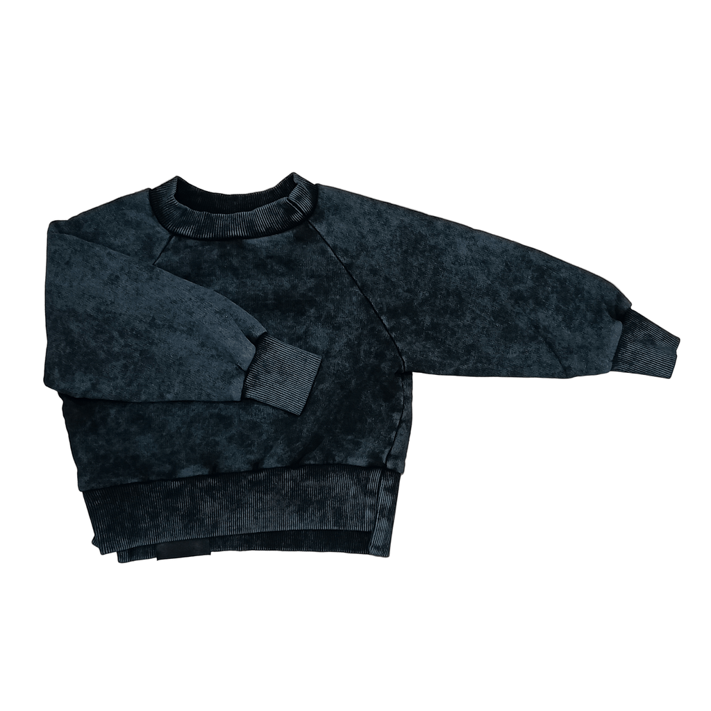 Booso Short Vintage Sweatshirt - Graphite