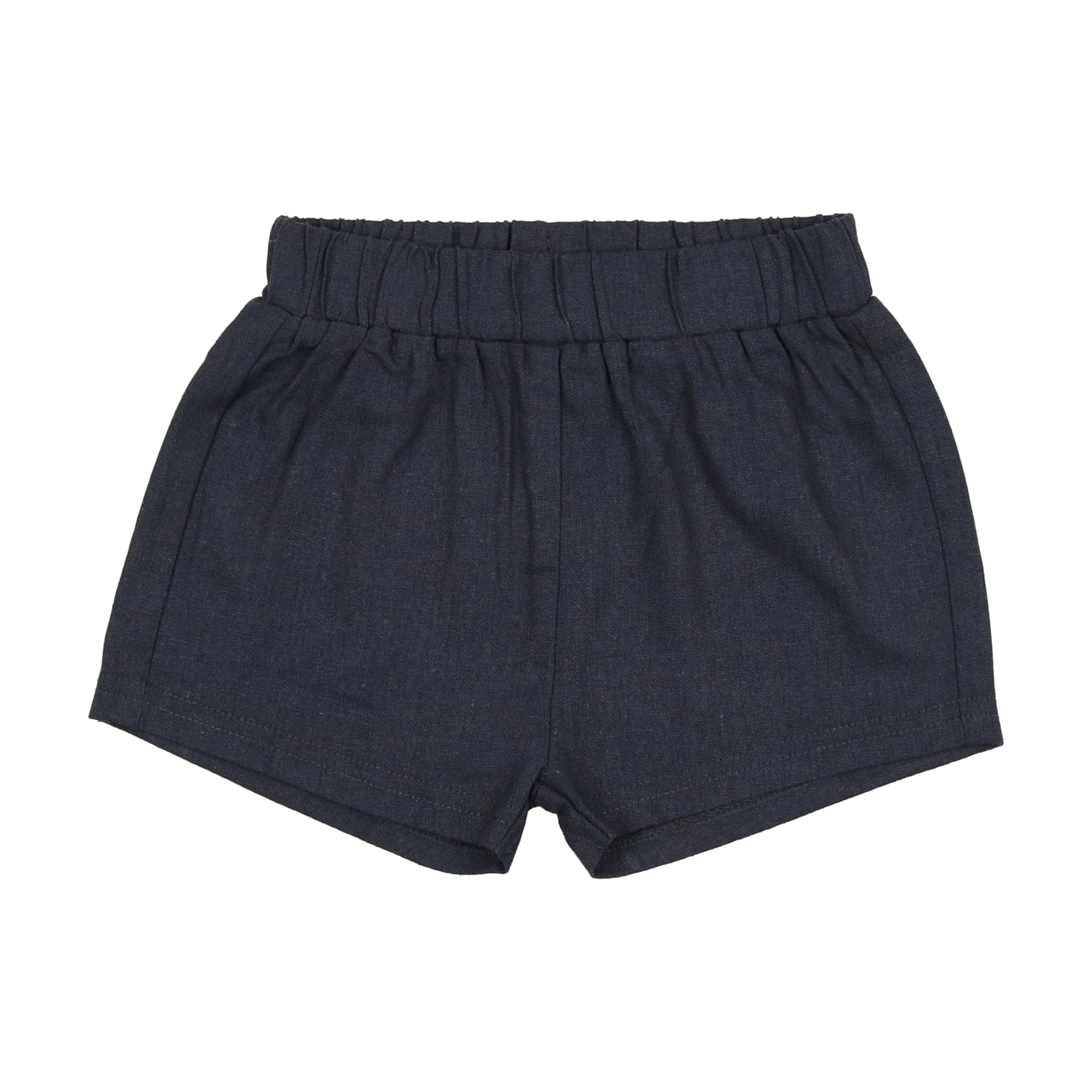 Analogie Linen Pull On Shorts- Off Navy – JellyBeanz Kids