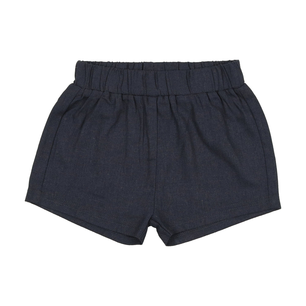 Analogie by Lil Legs shorts Jellybeanzkids Analogie Linen Pull On Shorts- Off Navy