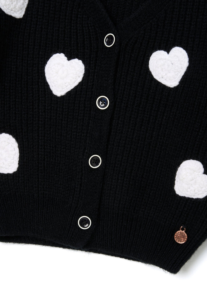 Angel&Rocket Cardigan Jellybeanzkids Angel & Rocket Everly Heart Cardigan