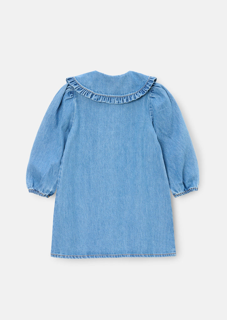 Angel&Rocket DRESS Jellybeanzkids Angel & Rocket Aria Denim Embroidered Collar Dress