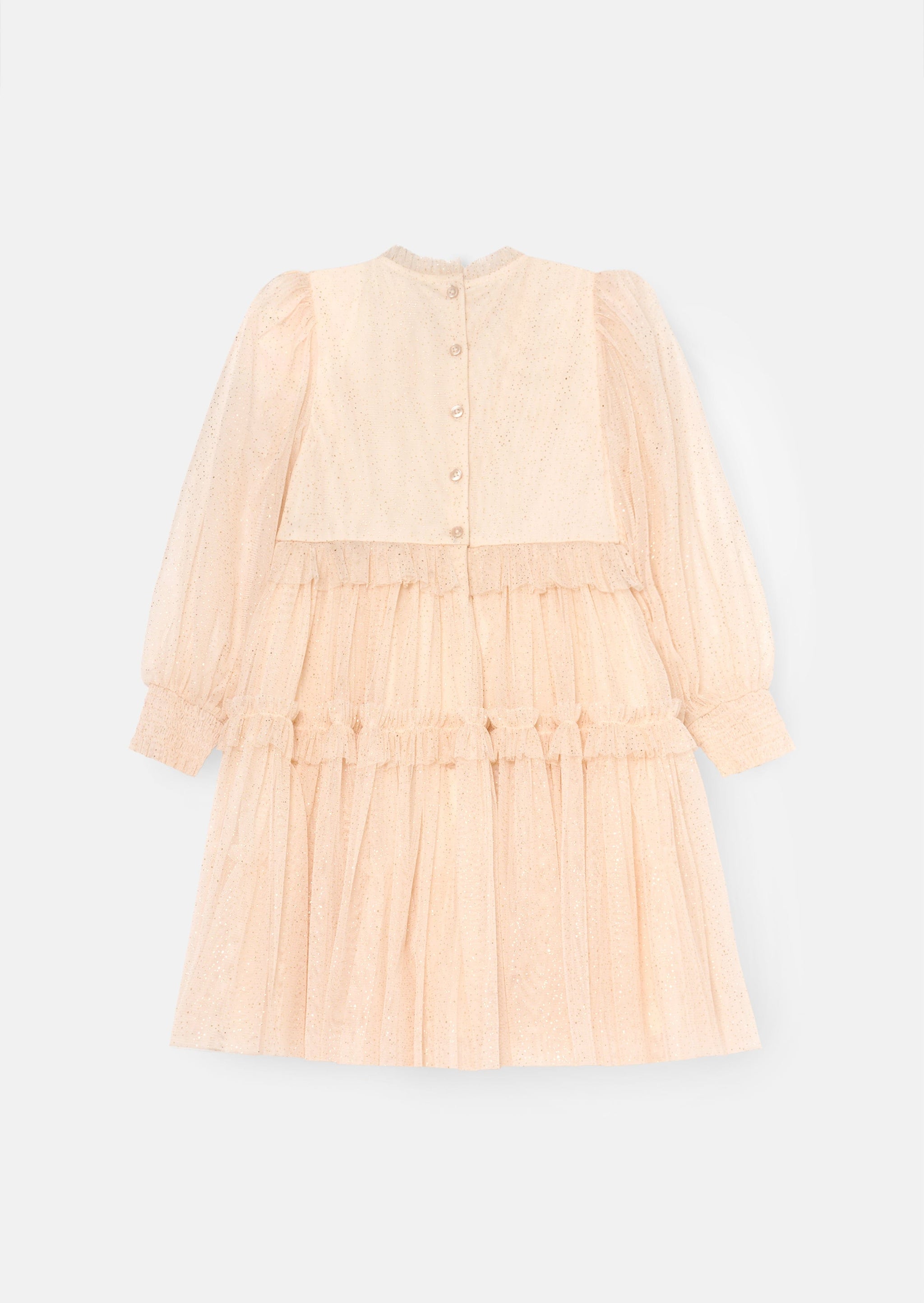 Angel & Rocket Willow Ivory Balloon Sleeve Boho Dress
