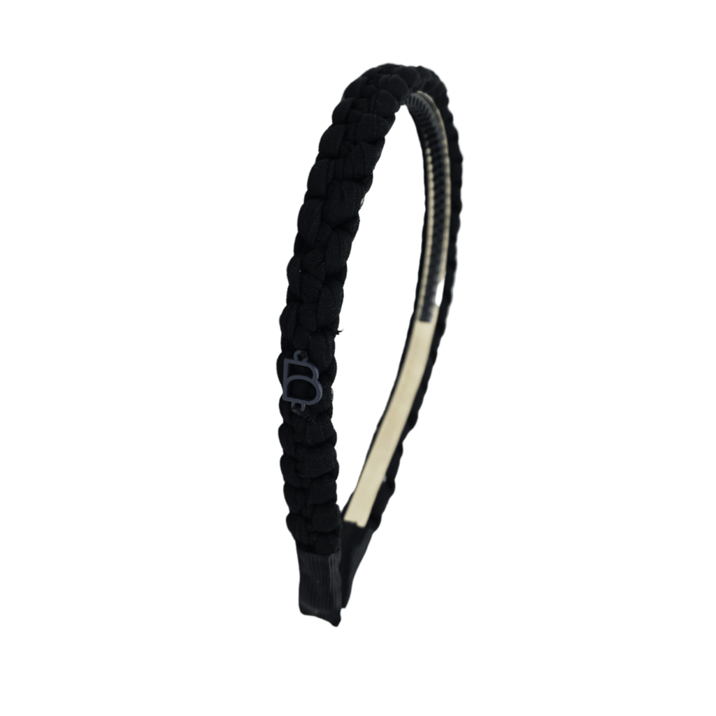 Bandeau Accessories Jellybeanzkids Bandeau Braided Tulle Headband- Black One Size