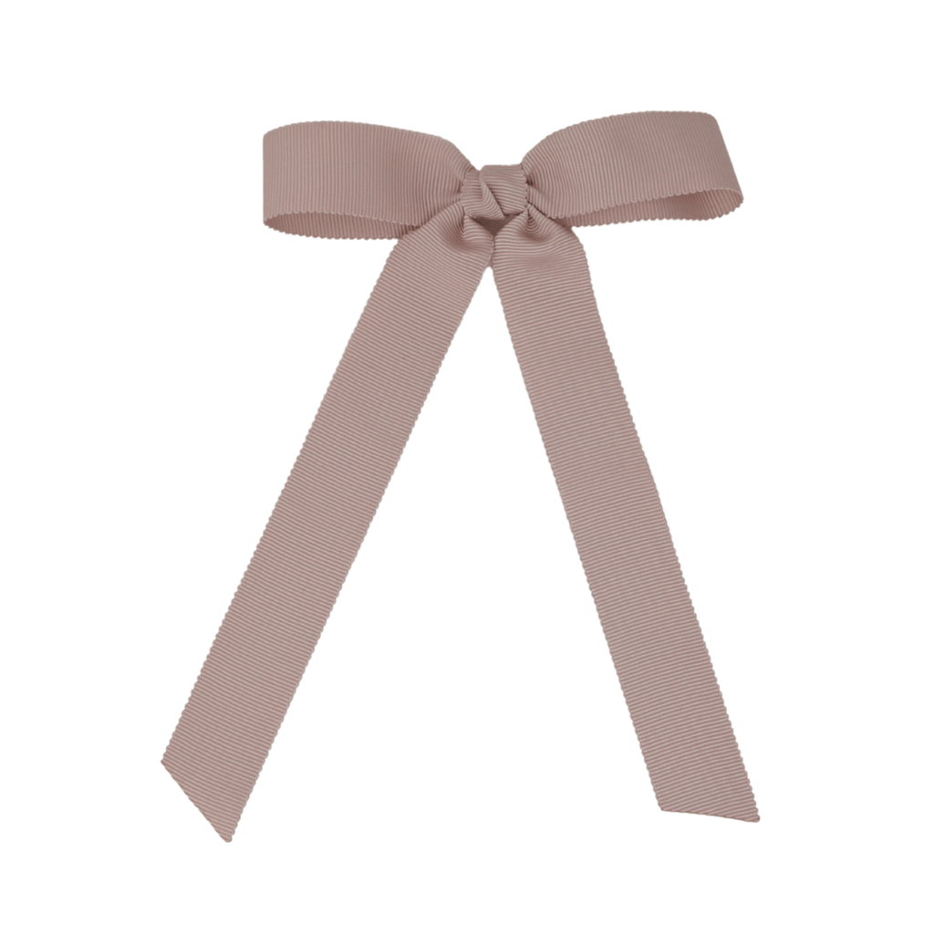Bandeau Accessories Jellybeanzkids Bandeau Luxe Grosgrain Large Bow Clip-Mauve One Size