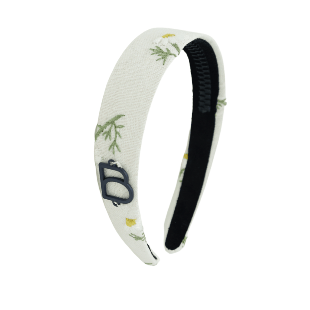 Bandeau Accessories Jellybeanzkids Bandeau Scattered Embroidered Floral Flat Headband One Size