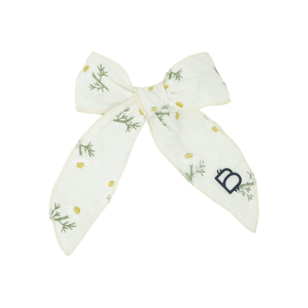 Bandeau Accessories Jellybeanzkids Bandeau Scattered Embroidered Floral Medium Bow Clip One Size