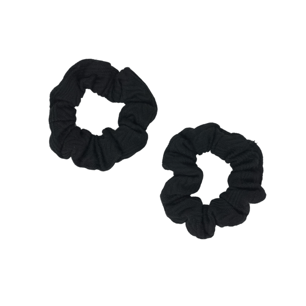 Bandeau Accessories Jellybeanzkids Bandeau Cable School Mini Scrunchie Set - Black OS