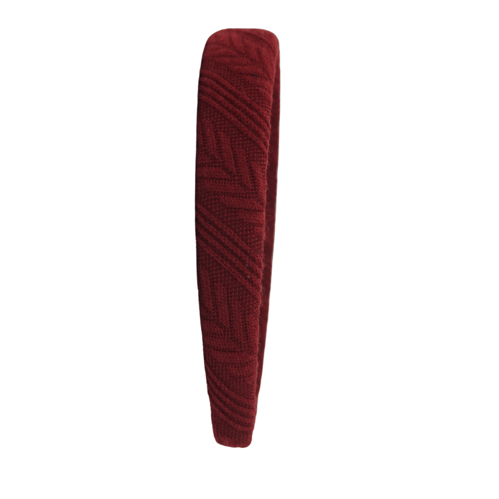Bandeau Accessories Jellybeanzkids Bandeau Cable School Padded Headband - Burgundy OS