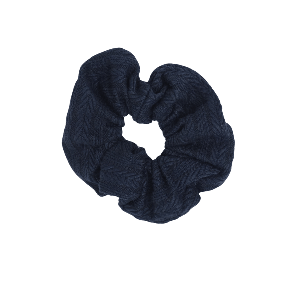 Bandeau Accessories Jellybeanzkids Bandeau Cable School Scrunchie - Navy OS