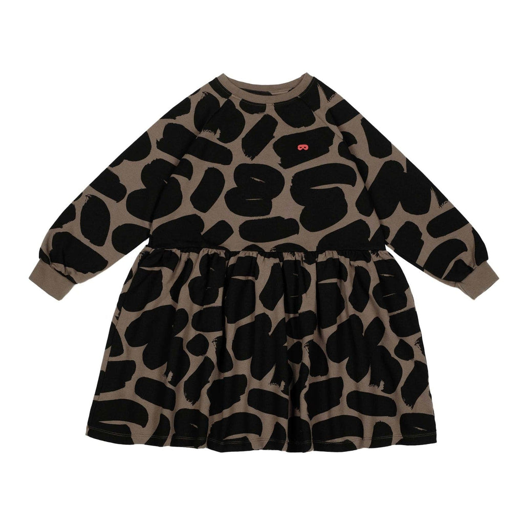 Beau Loves Dress Jellybeanzkids Beau Loves Brown Brushstrokes Dress