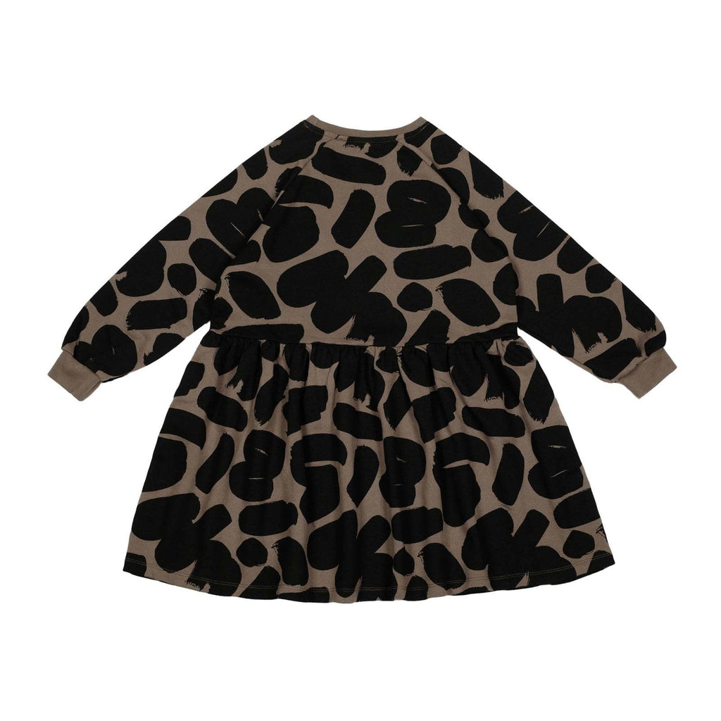 Beau Loves Dress Jellybeanzkids Beau Loves Brown Brushstrokes Dress