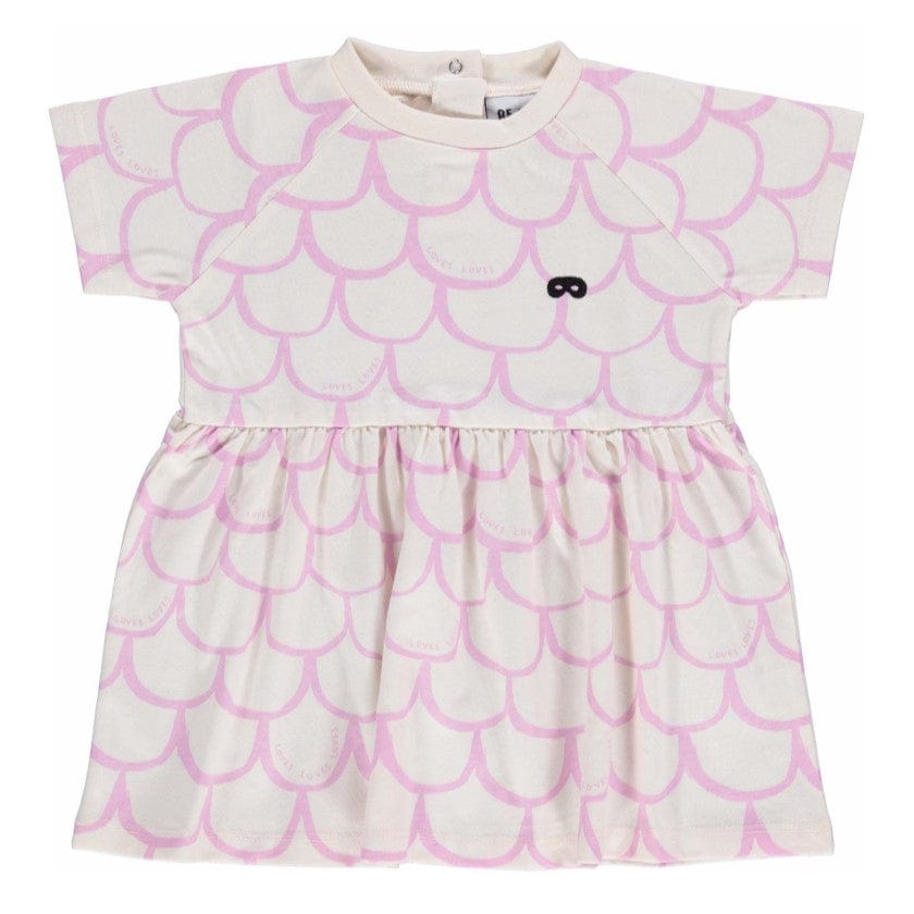 Beau Loves Pink Lavender Scales Baby Dress 12-18m Beau Loves Pink Lavender Scales Baby Dress 12-18m