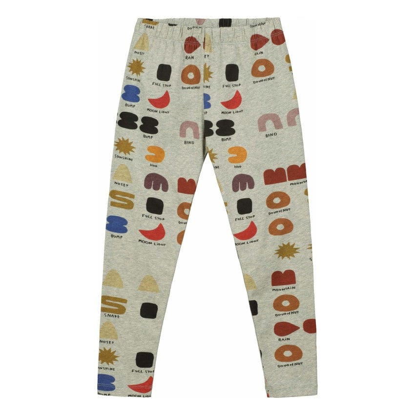 Beau Loves Leggings Jellybeanzkids Beau Loves Grey Marl 'What Do You See?' Leggings