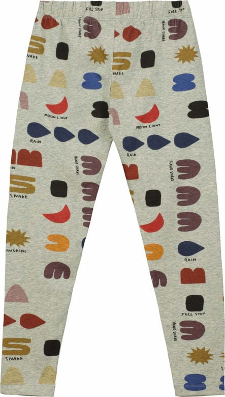 Beau Loves Leggings Jellybeanzkids Beau Loves Grey Marl 'What Do You See?' Leggings