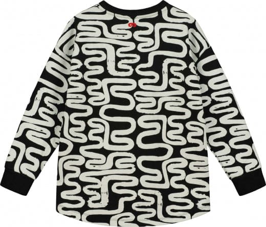 Beau Loves Sweater Jellybeanzkids Beau Loves Black Noodles Relaxed Fit Sweater