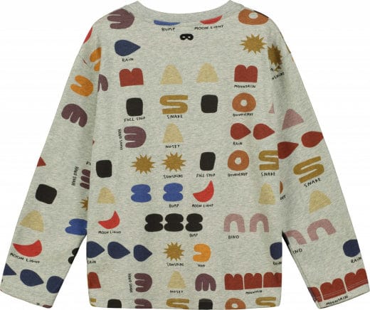 Beau Loves Sweater Jellybeanzkids Beau Loves Grey Marl 'What Do You See?' Long Sleeve T-shirt