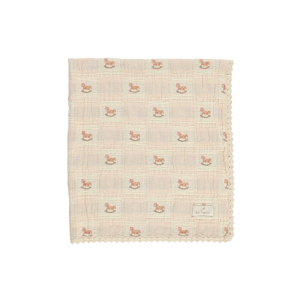 Bebe Organic Rocking Horse Blanket-Shell Pink – JellyBeanz Kids