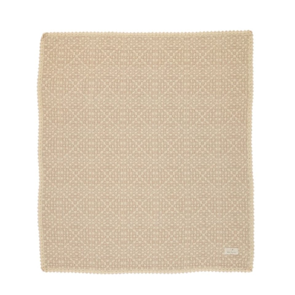 Bebe Organic Blanket Jellybeanzkids Bebe Organic Crochet Blanket- Taupe OS