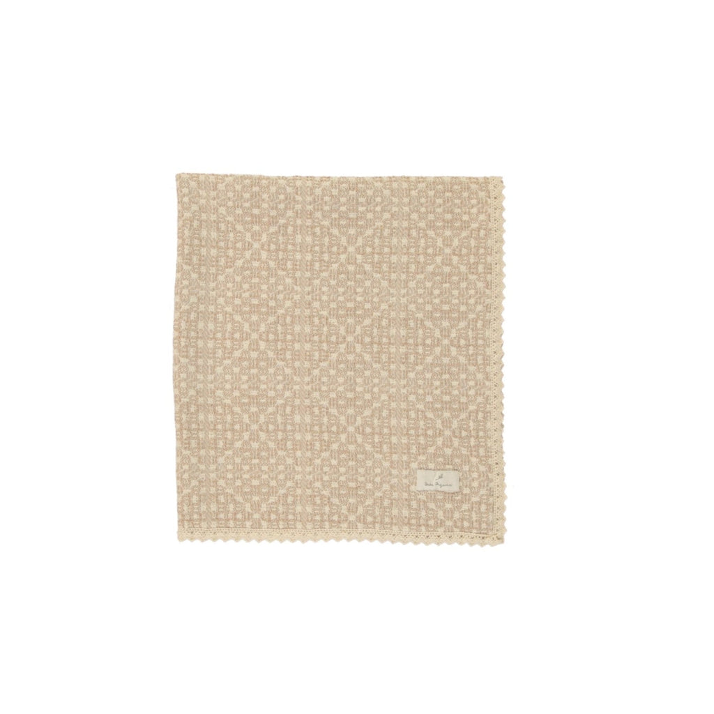 Bebe Organic Blanket Jellybeanzkids Bebe Organic Crochet Blanket- Taupe OS