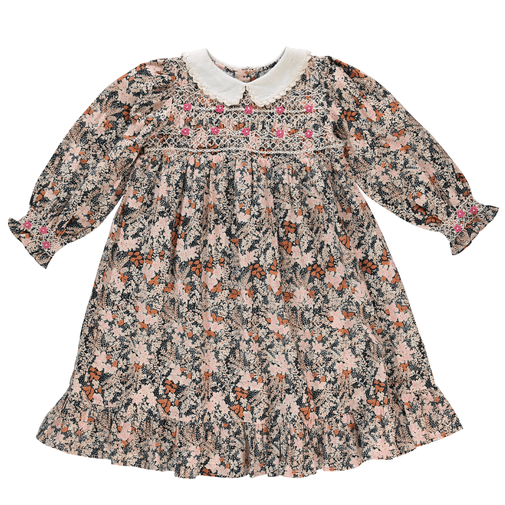 Bebe Organic dress Jellybeanzkids Bebe Organic Elora Special Dress- Fall Blooms