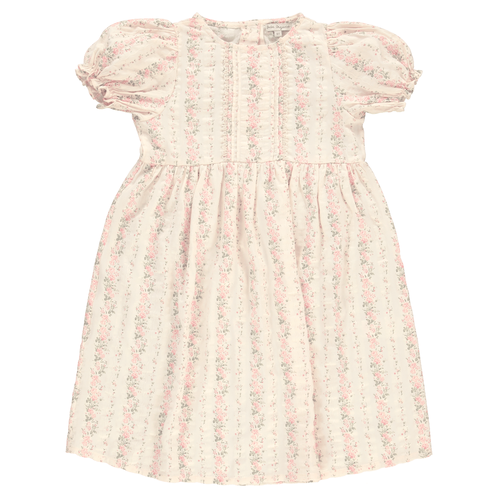 Bébé Organic ワンピース 4Y 25AW】Bebe Organic(べべオーガニック)Lissy Apron Dress Geometric
