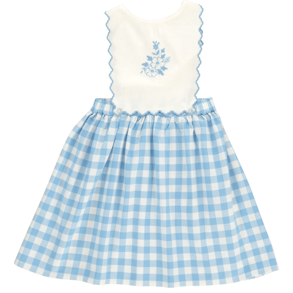 Bebe Organic Sailor Check Viola Apron Dress 10 Bebe Organic Sailor Check Viola Apron Dress 10