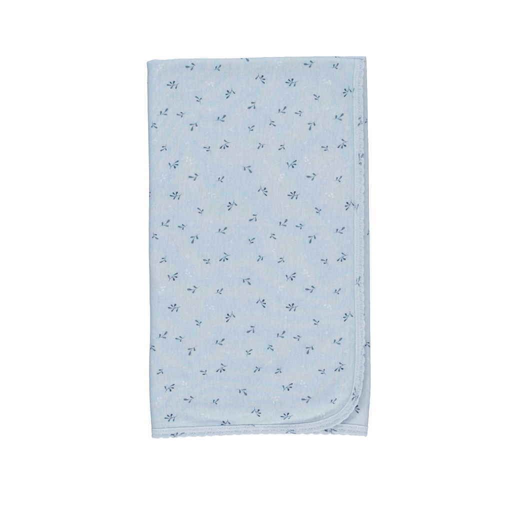 Bebe Organic Footie Jellybeanzkids Bebe Organic Lou Wrap Footie Set- Blue Leaf Whisper