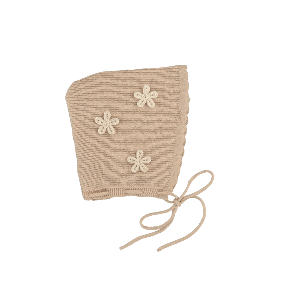 Bebe Organic Footie Jellybeanzkids Bebe Organic Lucette Collar Footie & Bonnet- Earthy