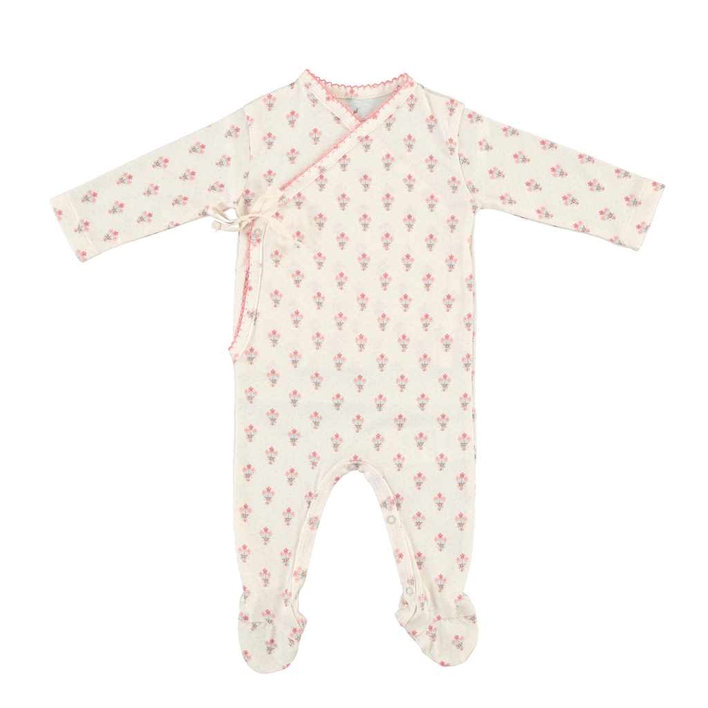 Bebe Organic Footie Jellybeanzkids Bebe Organic Mora Wrap Footie- Bouquet
