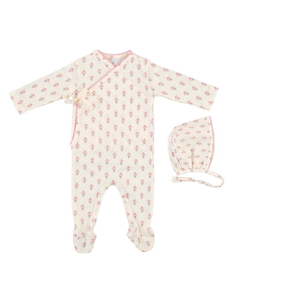 Bebe Organic Footie Jellybeanzkids Bebe Organic Mora Wrap Footie- Bouquet