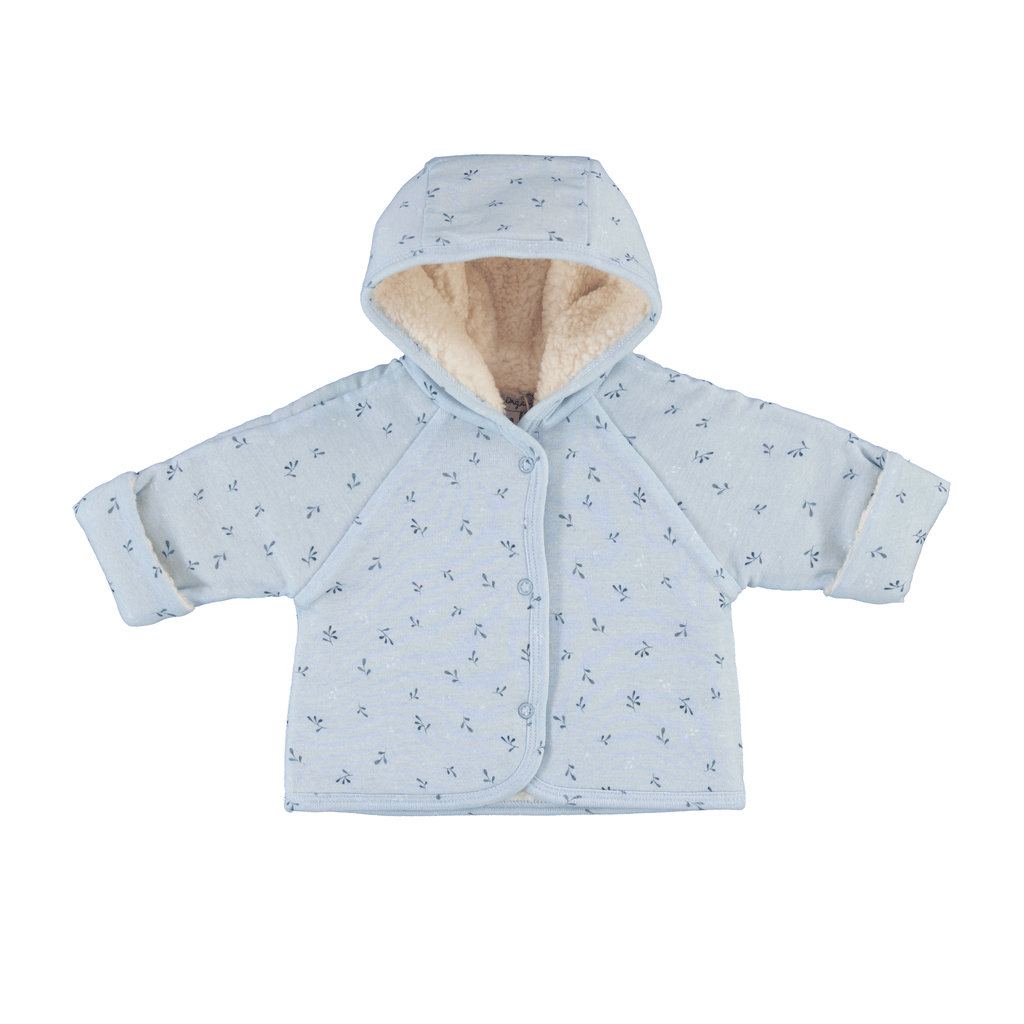 Bebe Organic JACKET Jellybeanzkids Bebe Organic Lou Jacket Blue Leaf Whisper
