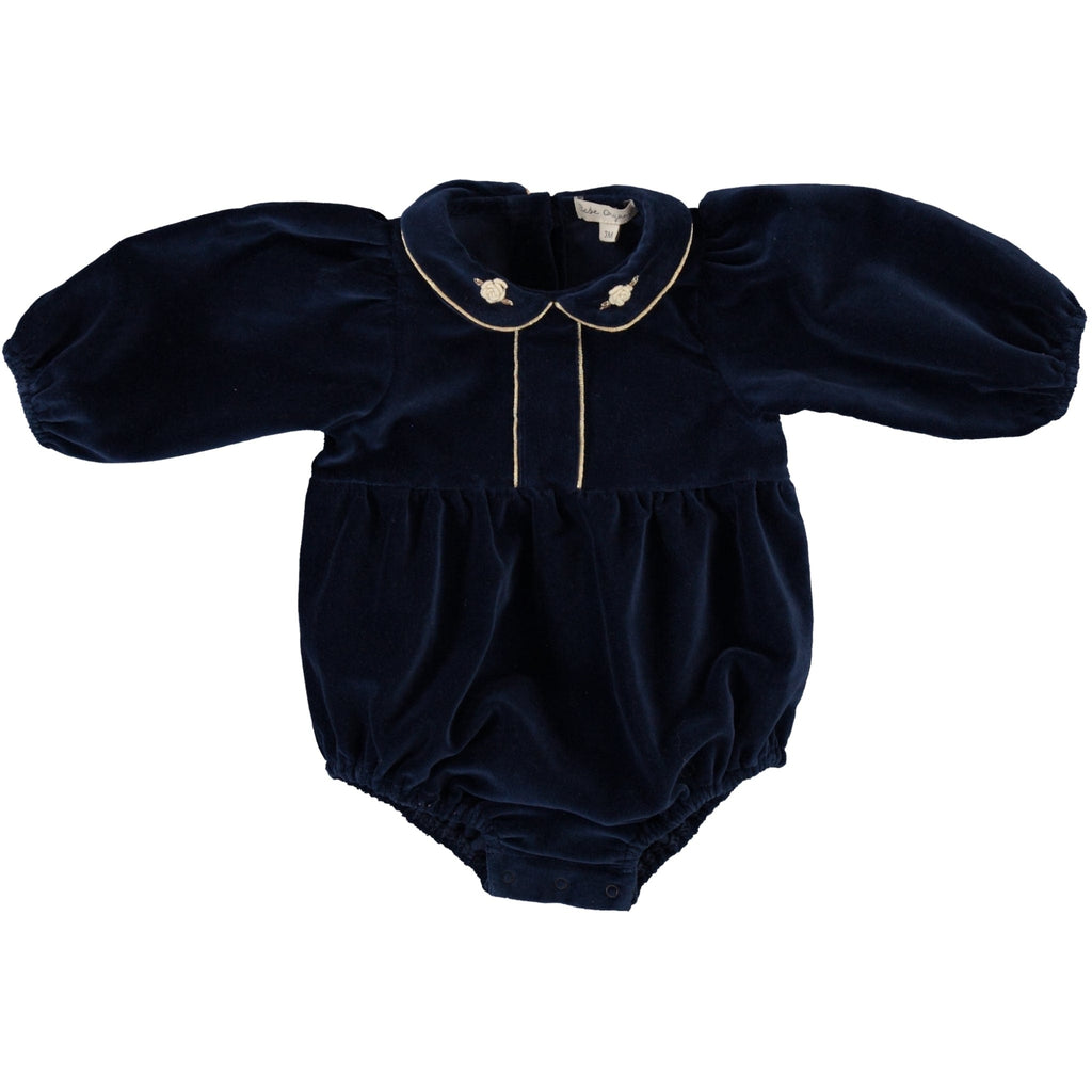 Bebe Organic Romper Jellybeanzkids Bebe Organic Clara Romper- Twilight