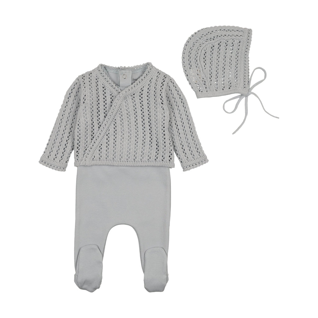 Bee&Dee Footie Jellybeanzkids Bee & Dee Boutique Dainty Sweater Footie-London Fog