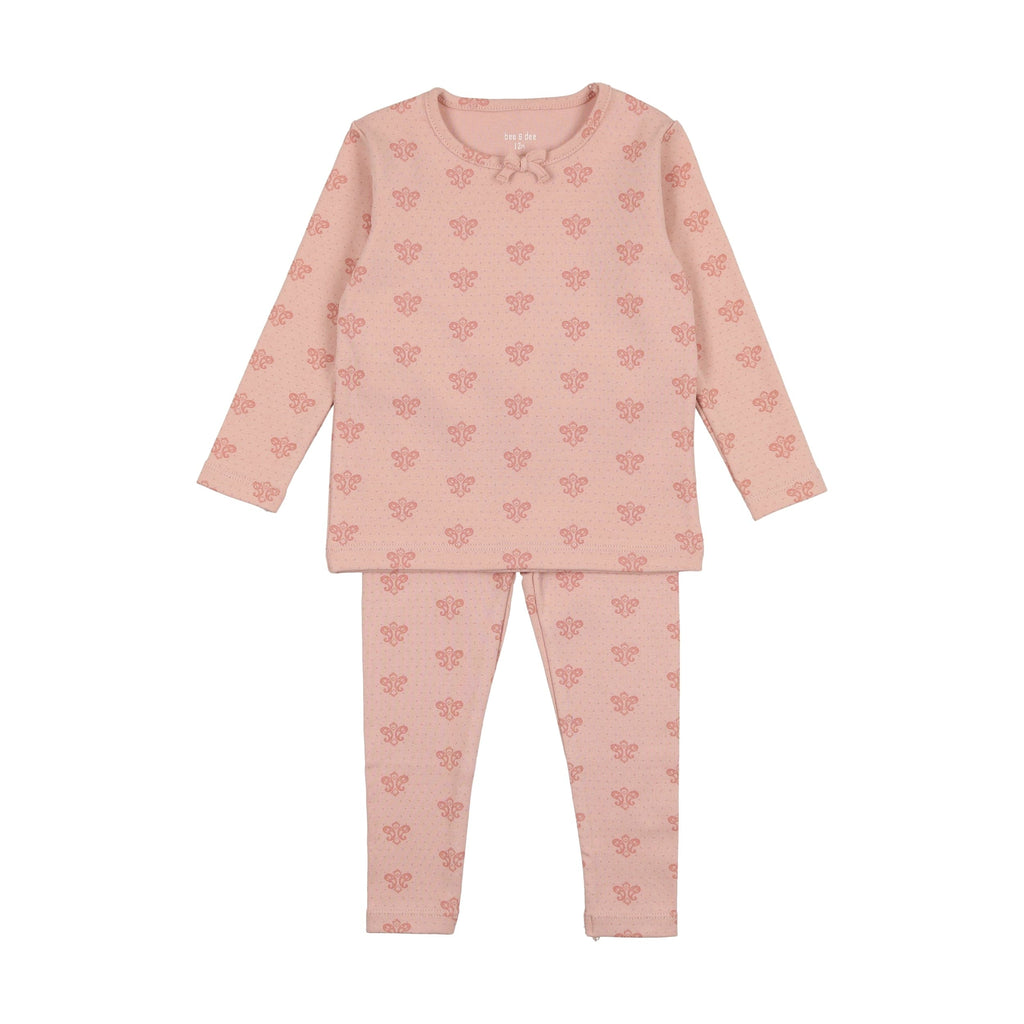 Bee&Dee Pajamas Jellybeanzkids Bee & Dee Paisley Print Collection Loungewear- Dark Base Girl