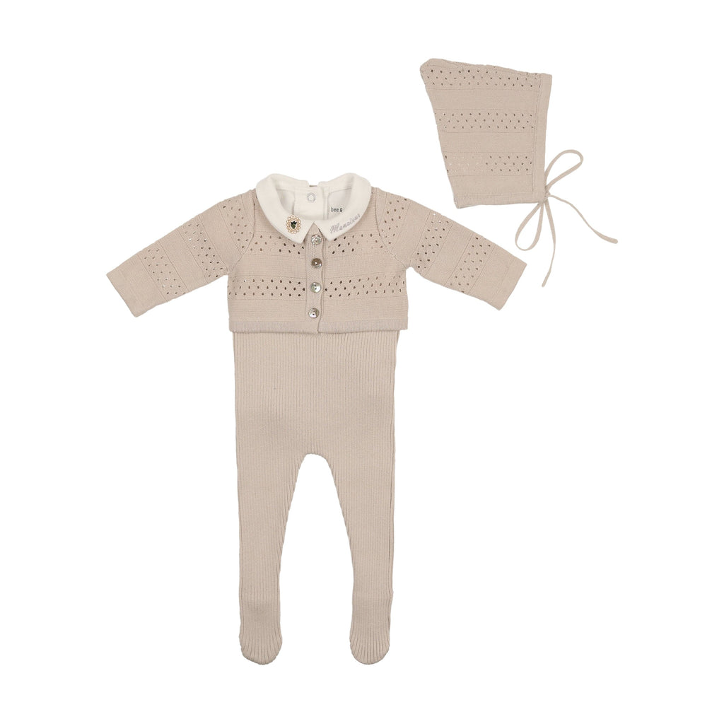 Bee&Dee set Jellybeanzkids Bee & Dee Mademoiselle & Monsieur Ensemble-Coffee