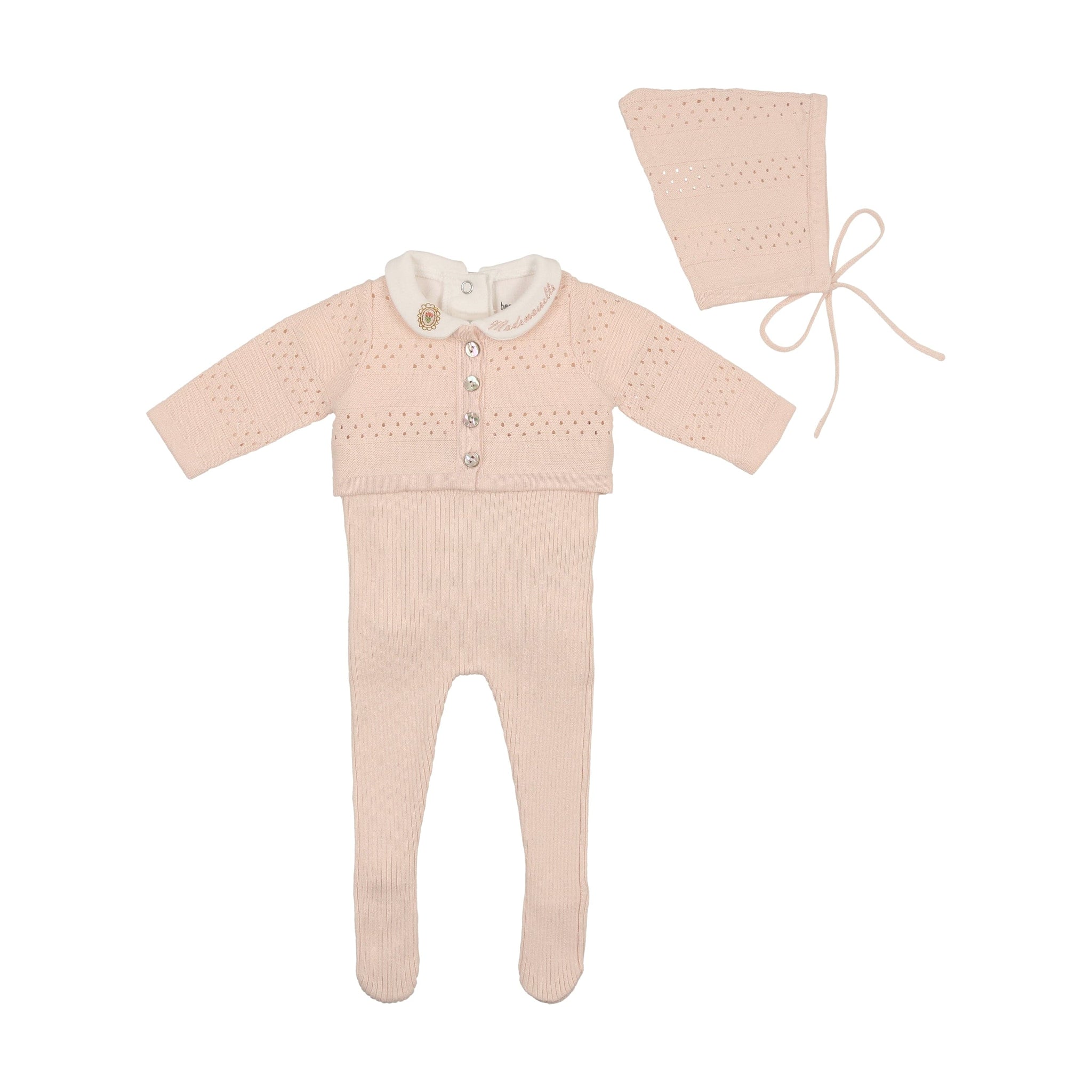 Bee & Dee Classic Pointelle Collection Set -Blue Fog Bee & Dee Classic Pointelle Collection Set -Blue Fog