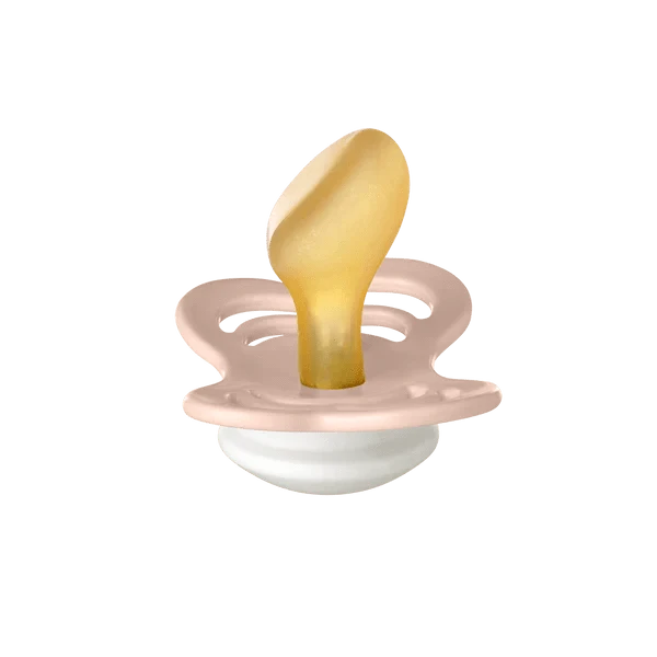 Bibs Accessories Jellybeanzkids Bibs Couture Anatomical Latex Pacifier 2 Pack - Blush Glow/Vanilla Glow 1