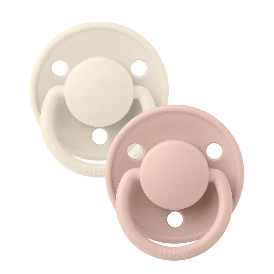 Bibs Accessories Jellybeanzkids Bibs DeLux Latex Pacifier 2 Pack - Ivory/Bush