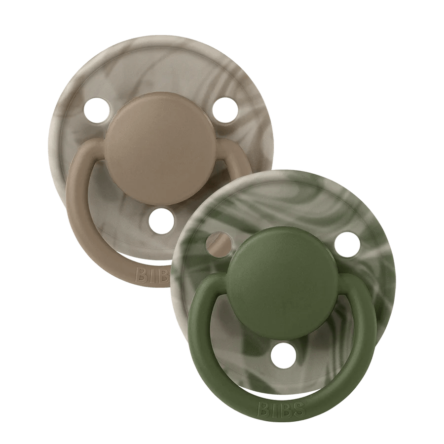 Bibs Accessories Jellybeanzkids Bibs De Lux Tie Dye Camo Round Silicone Paci-  Green Mix OS