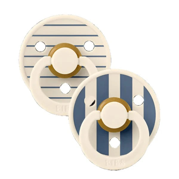 Bibs Accessories Jellybeanzkids Bibs Studio Colour 2 Pack Pin - Ivory Steel Blue Mix OS